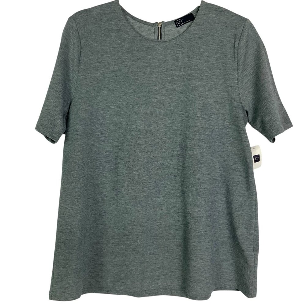 NWT GAP Solid Gwen Top, Women's Large, Blue, 100% cotton